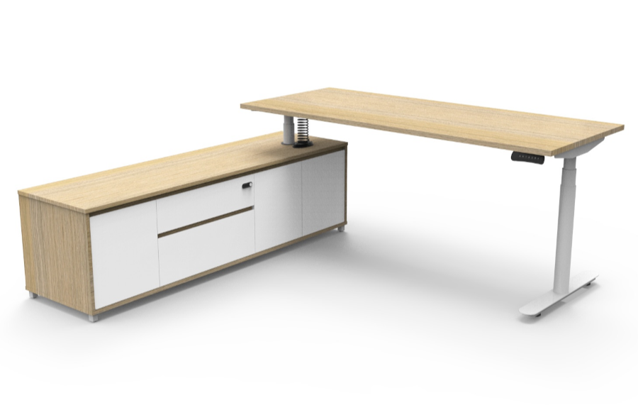 Halo+ Executive Desk 187 - Left Hand Side Configuration